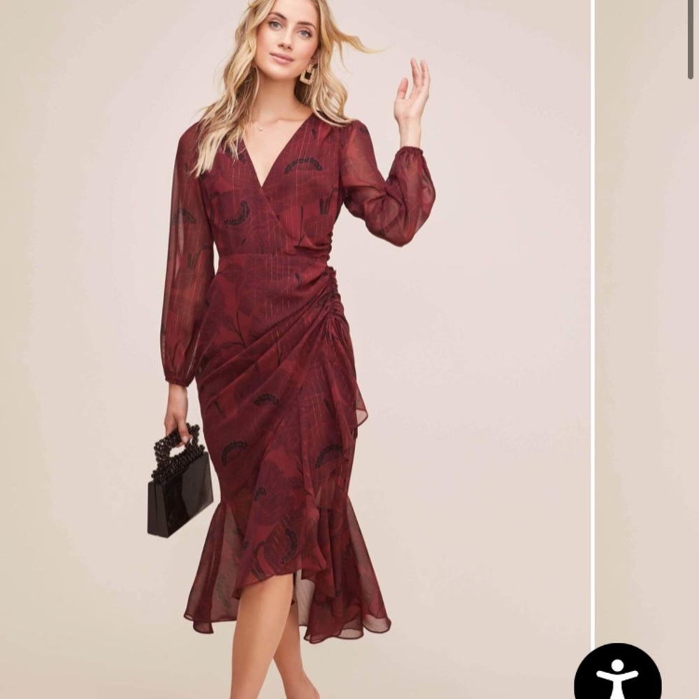 Astr The Label Long Sleeve Cinched Mermaid Dress